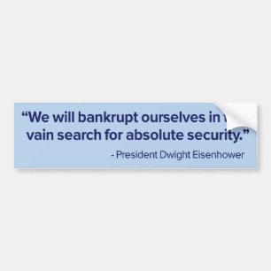 Absolute Security Ike Bumper Sticker