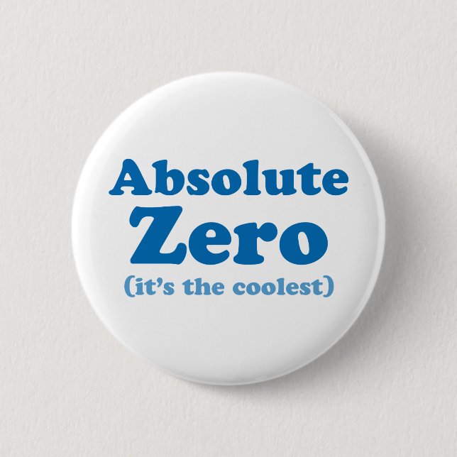 Absolute Zero 2 Inch Round Button (Front)