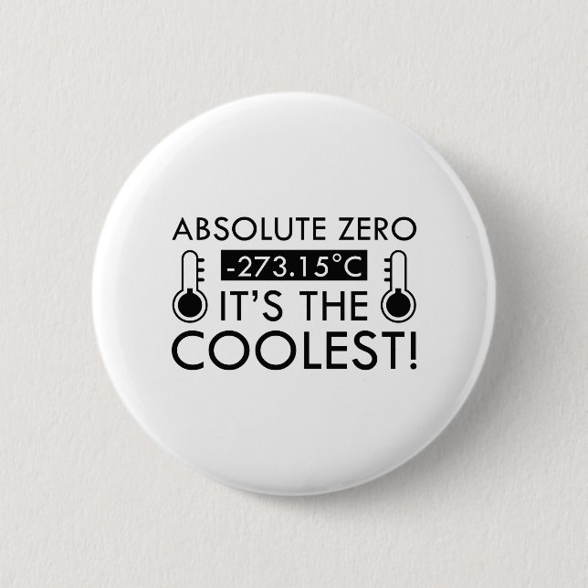 Absolute Zero 2 Inch Round Button (Front)