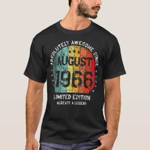Absolutely Awesome Since August 1966 Man Woman Bir T-Shirt