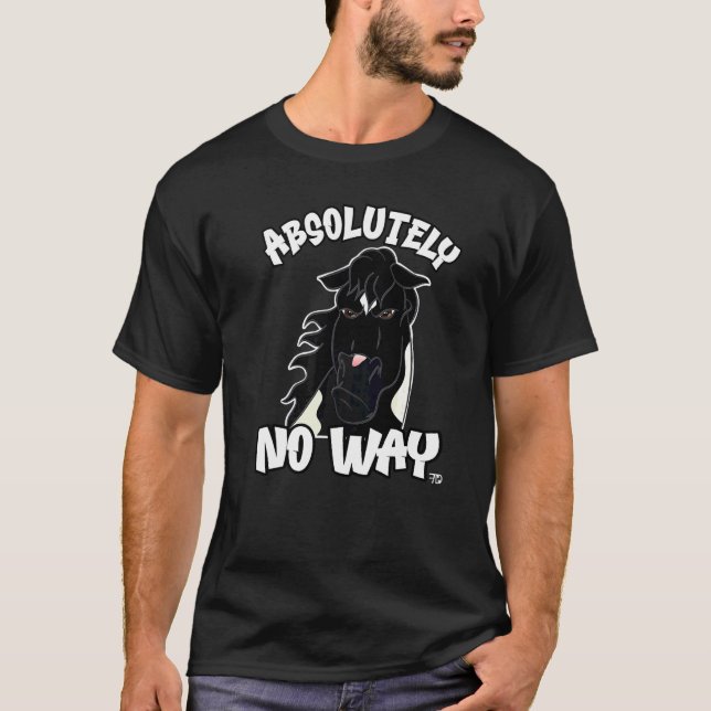 Absolutely no way grumpy piebald Tinker or Paint H T-Shirt (Front)