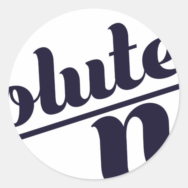 Absolutely Not Classic Round Sticker (Front)