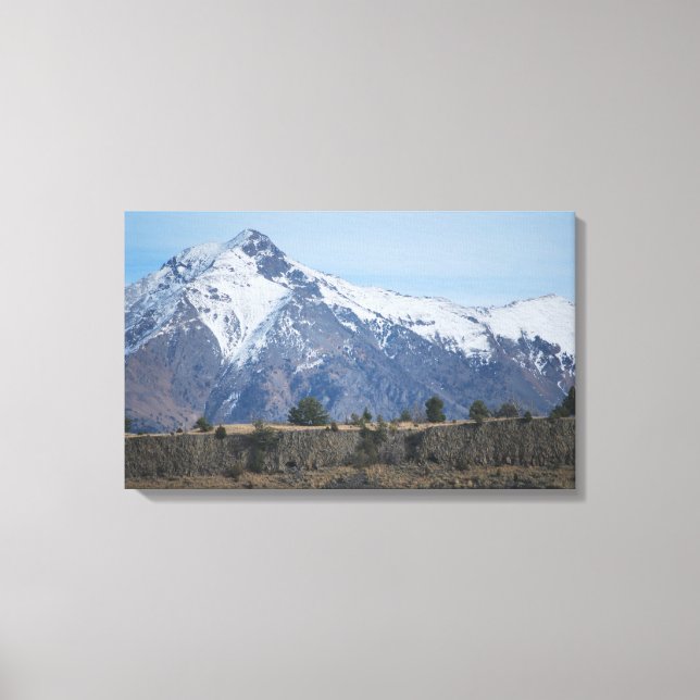 Absoraka Mountain Range Paradise Valley Montana Canvas Print (Front)