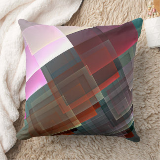 Absract geometric textured decoration throw pillow