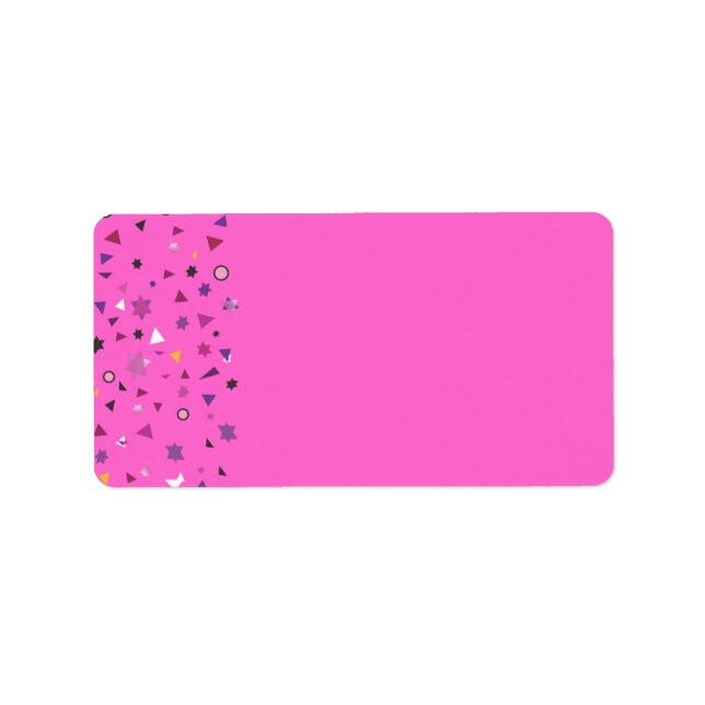 Abstact Tree of Life Bat Mitzvah Invitation Label (Front)