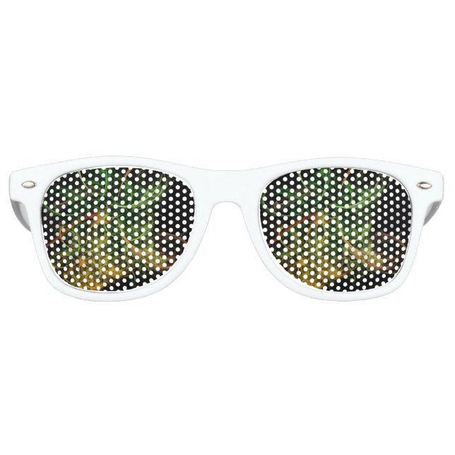 Abstarct Art Space Flowers Retro Sunglasses (Front)