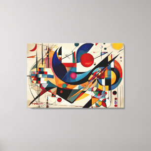 ABSTR_24-034, Geometric, Cubism Canvas Print