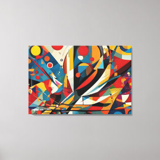 ABSTR_24-034, Geometric, Cubism Canvas Print