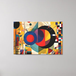 ABSTR_24-035, Geometric, Cubism Canvas Print