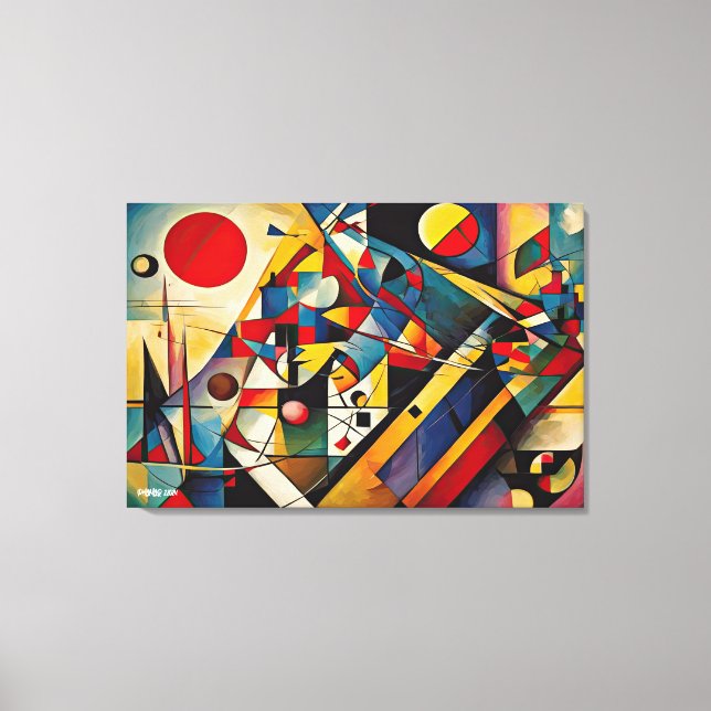 ABSTR_24-064, Abstract Gallery Art Canvas Print (Front)
