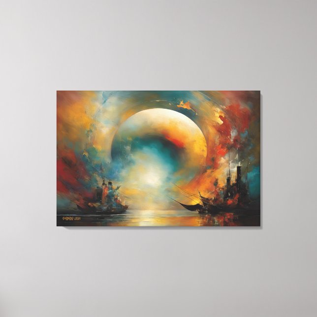  ABSTR_24_100, Abstract Gallery Art Canvas Print (Front)