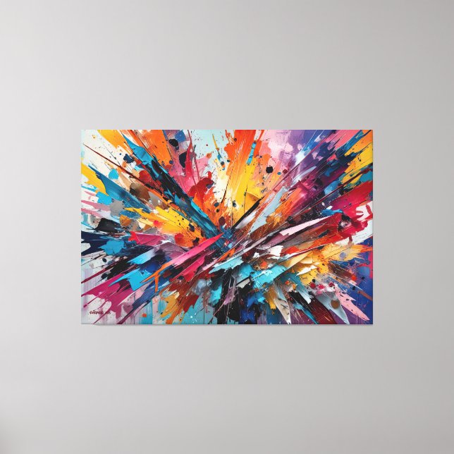 ABSTR_25-039 Abstract Art Canvas Print (Front)
