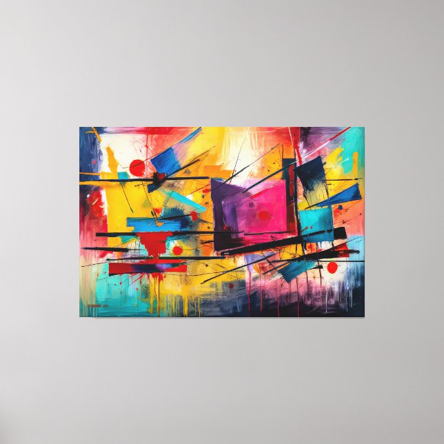 ABSTR_25-065 Abstract Art Canvas Print (Front)