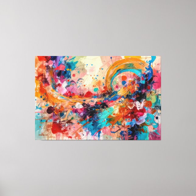 ABSTR_25-079 Abstract Art Canvas Print (Front)