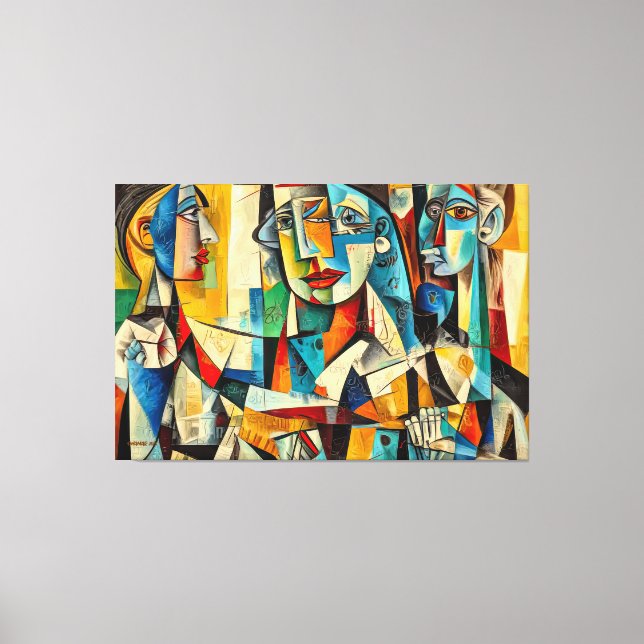 ABSTR_25-084 Abstract Art Canvas Print (Front)
