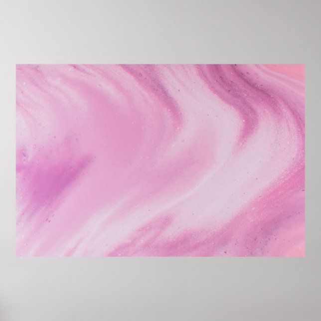 ABSTRAC PASTEL PINK ILLUSTRATION POSTER (Front)