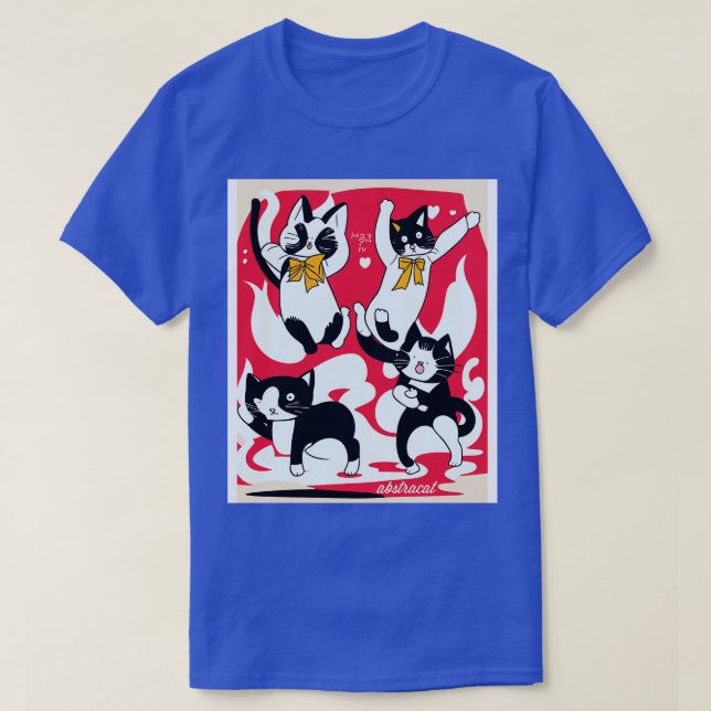 Abstracat abstract cat design T-Shirt (Design Front)