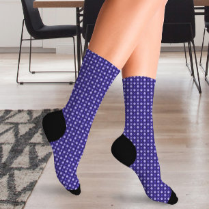Abstrack Diagonal Purple  Socks