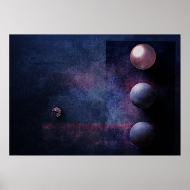 Abstract 005 Art Poster (Front)