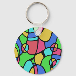 Abstract 02 keychain