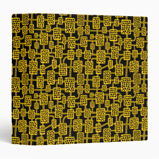 Abstract 041113 (1.5in) - Amber on Black Binder