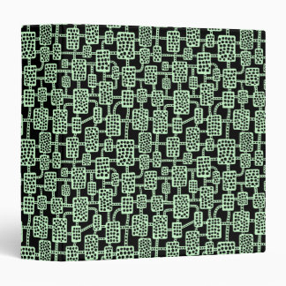 Abstract 041113 (1.5in) - Ghost Green on Black Binder