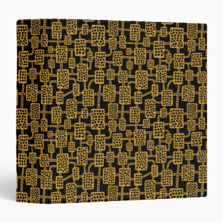 Abstract 041113 (1.5in) - Gold Brown on Black Binder