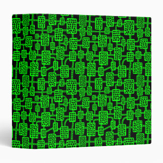 Abstract 041113 (1.5in) - Green on Black Binder