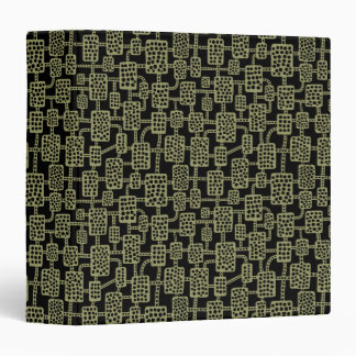 Abstract 041113 (1.5in) - Khaki on Black Binder
