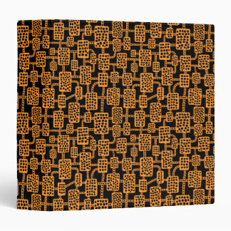 Abstract 041113 (1.5in) - Light Orange on Black Binder