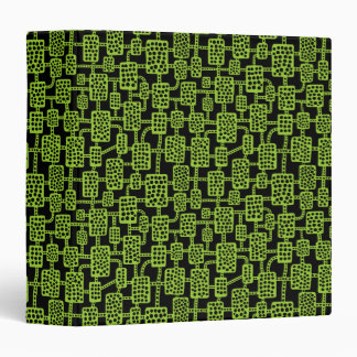 Abstract 041113 (1.5in) - Martian Green on Black Binder