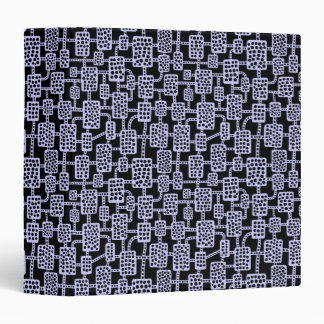Abstract 041113 (1.5in) - Powder Blue on Black Binder