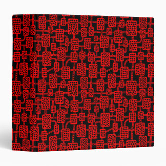 Abstract 041113 (1.5in) - Red on Black Binder