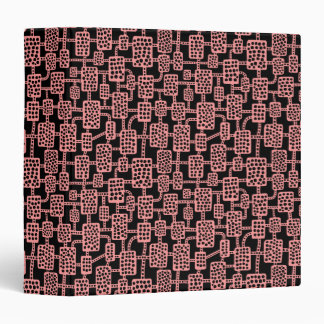 Abstract 041113 (1.5in) - Soft Pink on Black Binder