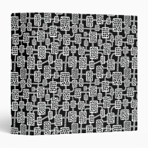 Abstract 041113 (1.5in) - White on Black Binder