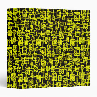 Abstract 041113 (1.5in) - Yellow on Black Binder