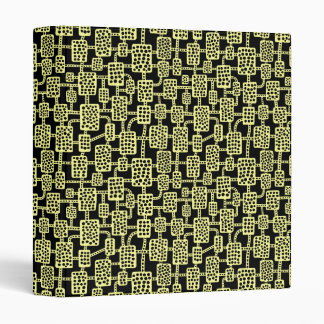 Abstract 041113 (1in) - Chalk Yellow on Black Binder