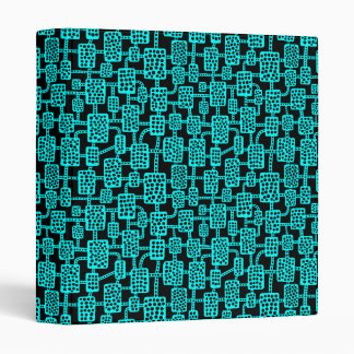 Abstract 041113 (1in) - Cyan on Black Binder