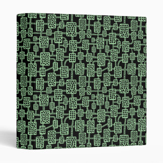 Abstract 041113 (1in) - Faded Green on Black Binder
