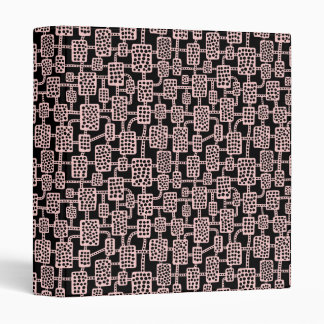 Abstract 041113 (1in) - Faded Pink on Black Binder