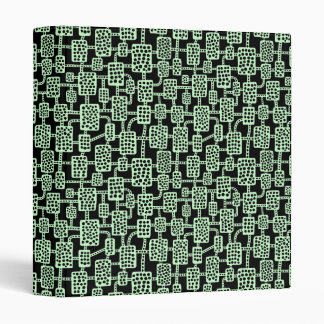 Abstract 041113 (1in) - Ghost Green on Black Binder