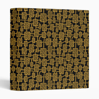 Abstract 041113 (1in) - Gold Brown on Black Binder