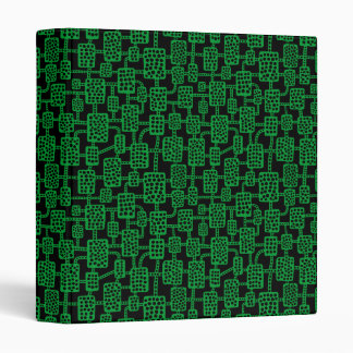 Abstract 041113 (1in) - Grass Green on Black Binder