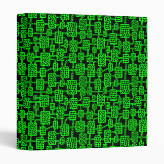 Abstract 041113 (1in) - Green on Black Binder