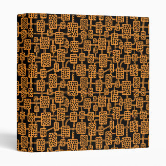 Abstract 041113 (1in) - Light Orange on Black Binder