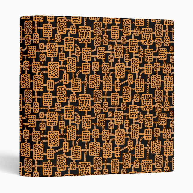 Abstract 041113 (1in) - Light Orange on Black Binder (Front/Spine)