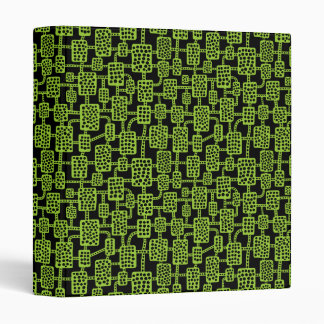 Abstract 041113 (1in) - Martian Green on Black Binder