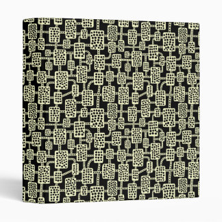 Abstract 041113 (1in) - Pale Yellow on Black Binder