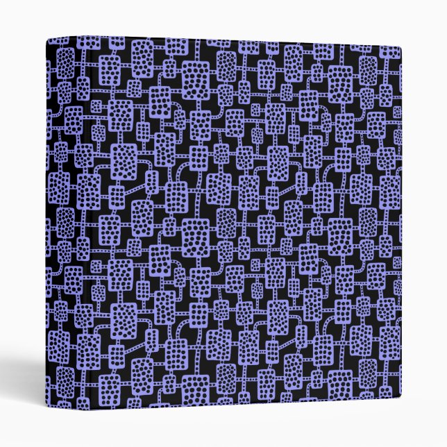 Abstract 041113 (1in) - Pastel Blue on Black Binder (Front/Spine)