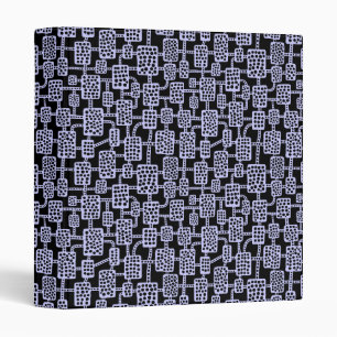 Abstract 041113 (1in) - Powder Blue on Black Binder